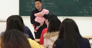 "Thầy giáo bế con cho nữ sinh" từng lội nước cõng sinh viên bị ốm đi bệnh viện