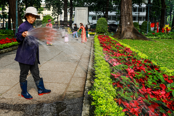Đường phố Sài Gòn trang hoàng đón Tết Mậu Tuất