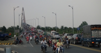 BOT Rạch Miễu xả trạm do lưu lượng phương tiện tăng đột biến