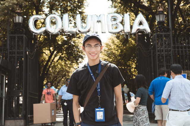 H&agrave; Quốc Huy - sinh vi&ecirc;n năm nhất ĐH Columbia, Mỹ.