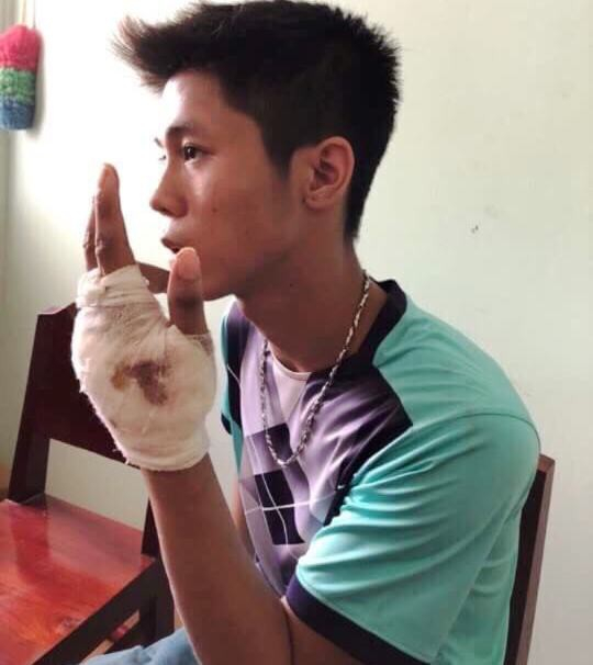 Nguyễn Hữu T&igrave;nh tại cơ quan C&ocirc;ng an. (Ảnh: b&aacute;o C&ocirc;ng l&yacute;)