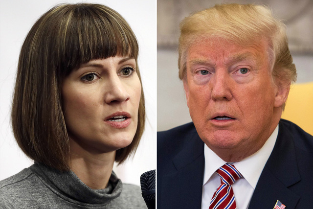 Rachel Crooks v&agrave; Tổng thống Donald Trump (Ảnh: REX)