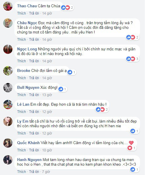 Nhiều người x&uacute;c động v&agrave; d&agrave;nh lời ngợi khen cho Hoa hậu H'Hen Ni&ecirc;.