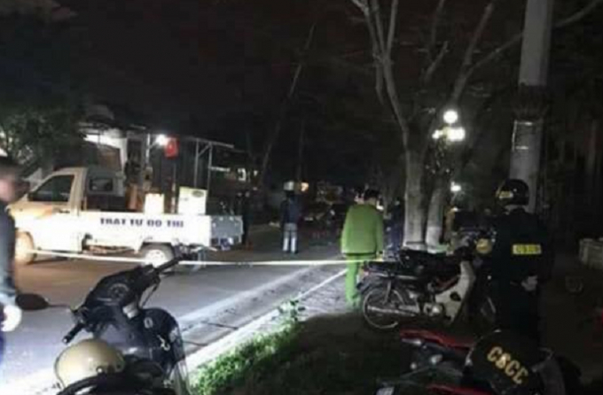 Hiện trường nơi xảy ra vụ &aacute;n mạng.