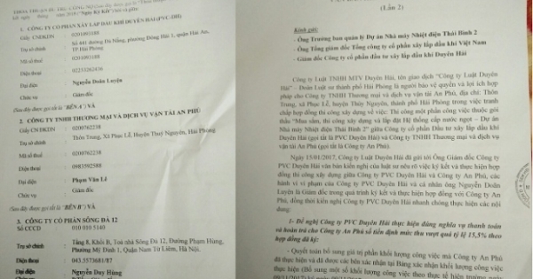 Hải Phòng: Công ty CPĐT xây lắp dầu khí Duyên Hải bị tố không thực hiện đúng cam kết với đối tác?