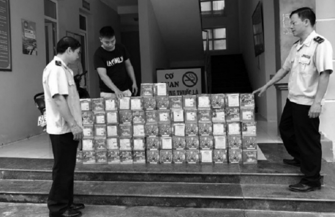 Ph&aacute;o lậu bị Đội Kiểm so&aacute;t Hải quan H&agrave; Giang bắt giữ.