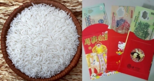 Mẹo phong thủy ngày Tết: Lì xì hũ gạo