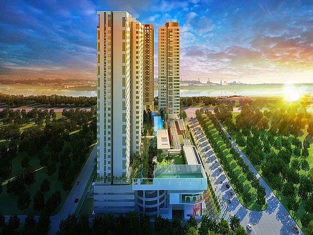 Phối cảnh một chung cư hạng sang.