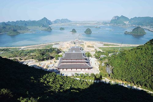 Quang cảnh ch&ugrave;a Tam Ch&uacute;c, nơi diễn ra Đại lễ Vesak 2019.