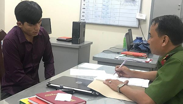 Nguyễn Vũ Ho&agrave;ng Nam khai nhận về vụ cướp trạm thu ph&iacute; Long Th&agrave;nh - Dầu Gi&acirc;y. Ảnh: C&ocirc;ng an tỉnh Đồng Nai.