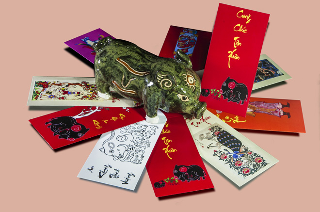 Phong bao l&igrave; x&igrave; in h&igrave;nh tranh d&acirc;n gian.