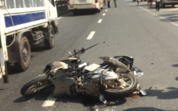 Hiện trường vụ tai nạn thương t&acirc;m.&nbsp;