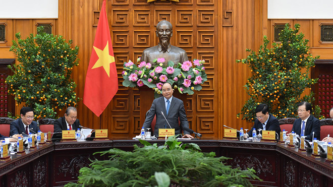 Thủ tướng ph&aacute;t biểu tại cuộc họp Thường trực Ch&iacute;nh phủ chiều 11.2