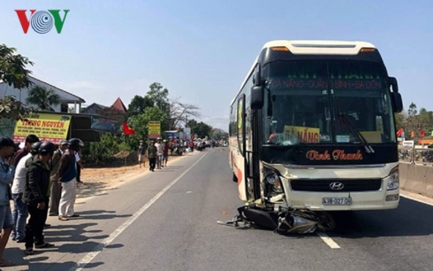 Hiện trường vụ tai nạn giao th&ocirc;ng khiến 2 người tử vong.