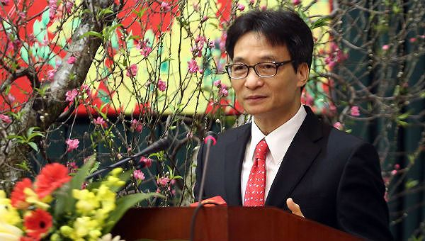 Ph&oacute; Thủ tướng Vũ Đức Đam ph&aacute;t biểu tại hội nghị.