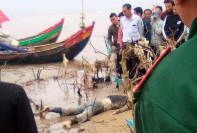 Hiện trường nơi ph&aacute;t hiện thi thể tr&ecirc;n.