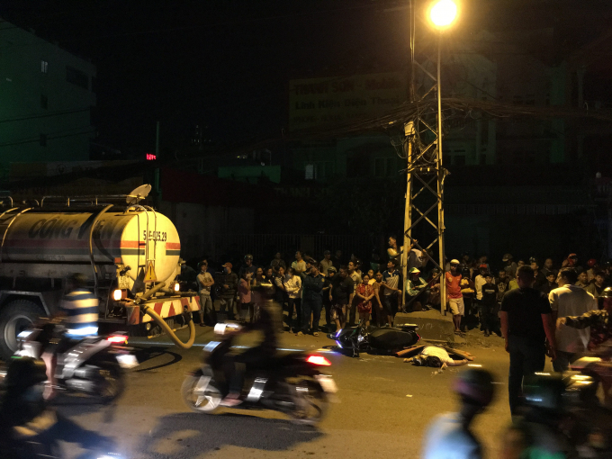 Hiện trường vụ việc. Ảnh: C.P.