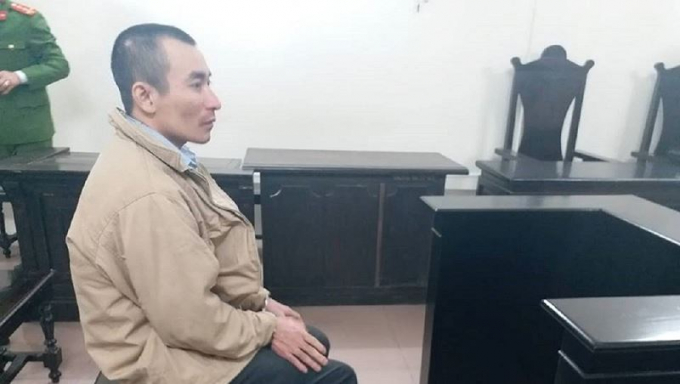 Bị c&aacute;o Ng&ocirc; Văn H&ugrave;ng tại t&ograve;a.