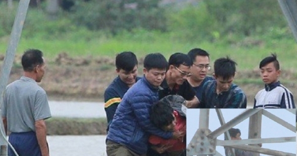 Nhiều giờ căng thẳng giải cứu người đàn ông ngồi vắt vẻo trên cột điện cao thế