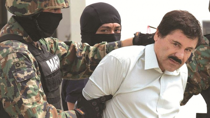 Tr&ugrave;m ma t&uacute;y kh&eacute;t tiếng người Mexico Joaquin &ldquo;El Chapo&rdquo; Guzman.