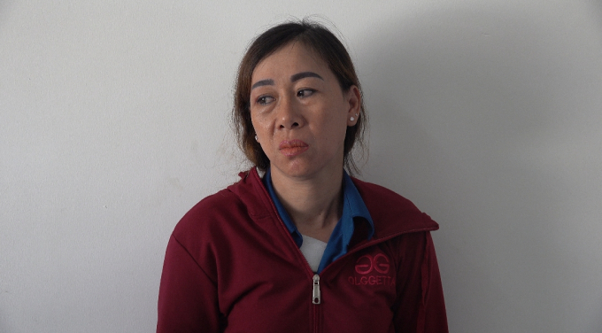 Đối tượng Trang tại cơ quan c&ocirc;ng an (Ảnh: T&acirc;m Ph&uacute;c)