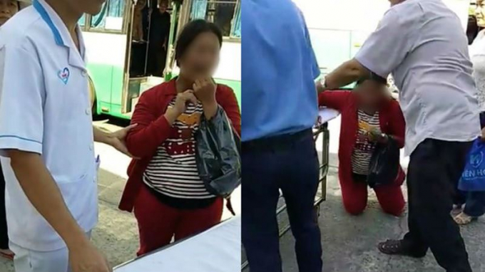 Người phụ nữ được cho l&agrave; giả mang bụng bầu d&ugrave;ng chi&ecirc;u tr&ograve; để nhận t&igrave;nh thương của mọi người.