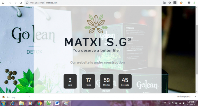 Trang web C&ocirc;ng ty&nbsp;TNHH Mat Xi S.G.