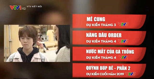 VTV Kết nối giới thiệu Quỳnh b&uacute;p b&ecirc; dự kiến l&ecirc;n s&oacute;ng cuối năm 2019.