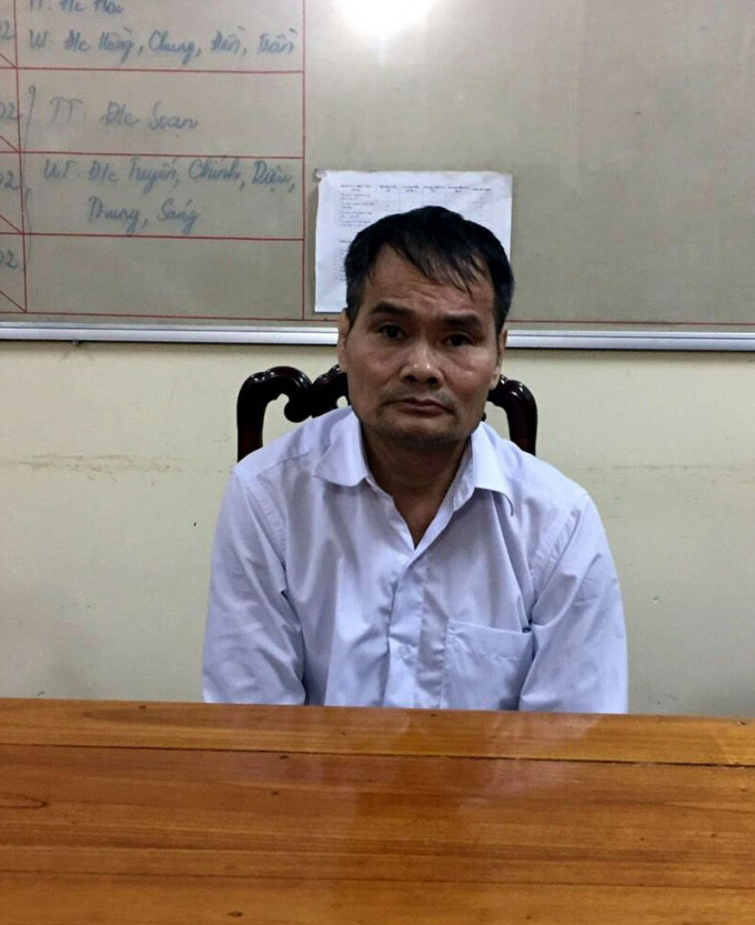 H&agrave; Duy Tuyết tại cơ quan cảnh s&aacute;t điều tra (Ảnh: B&aacute;o Bắc Kạn)