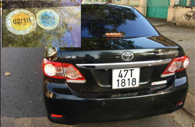 Chiếc xe &ocirc; t&ocirc; nghi g&acirc;y tai nạn v&agrave; đ&atilde; hết hạn đăng kiểm từ ng&agrave;y 7/2/2019