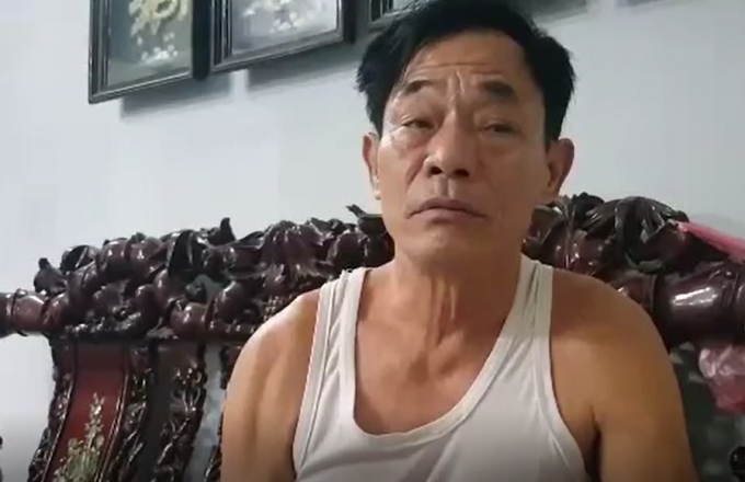 &Ocirc;ng B&ugrave;i Đăng Mạnh-bị hại trong vụ &aacute;n trao đổi với ph&oacute;ng vi&ecirc;n về vụ việc.