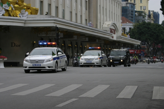 C&ocirc;ng an Th&agrave;nh phố H&agrave; Nội ra qu&acirc;n bảo vệ hội nghị Thượng đỉnh Mỹ - Triều