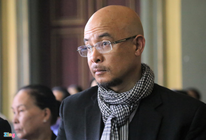 &Ocirc;ng Vũ tại phi&ecirc;n t&ograve;a x&eacute;t xử. (Ảnh: Zing.vn)