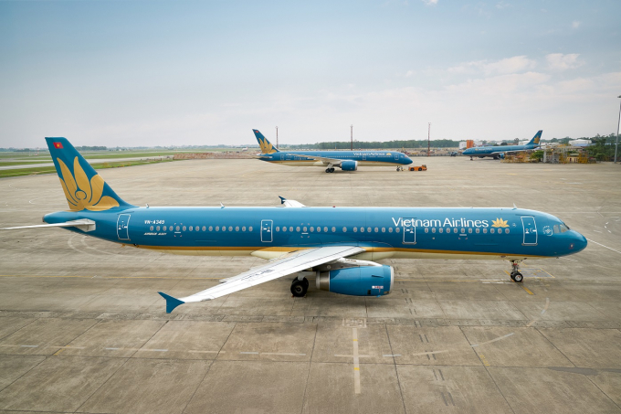 T&agrave;u bay Airbus A321 nằm trong đội t&agrave;u bay được Vietnam Airlines sử dụng để khai th&aacute;c c&aacute;c đường bay giữa Việt Nam v&agrave; Campuchia.