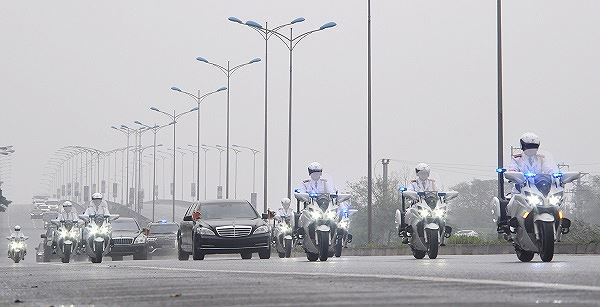 CSGT dẫn đường phục vụ Hội nghị thượng đỉnh Mỹ - Triều.