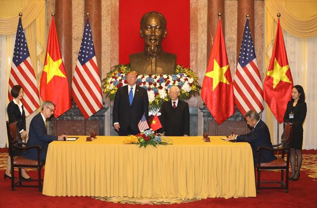 Tổng Bí thư, Chủ tịch nước Nguyễn Phú Trọng tiếp Tổng thống Trump