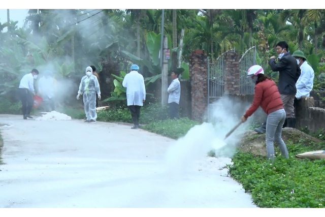 Khử tr&ugrave;ng nhằm ngăn ngừa dịch tả lợn ch&acirc;u Phi.