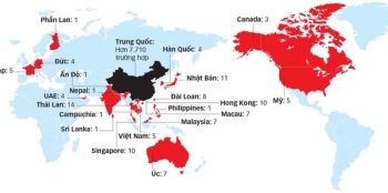 Infographics: Số quốc gia, vùng lãnh thổ có người nhiễm virus Corona