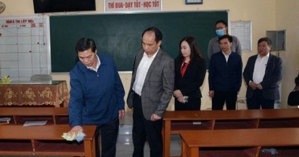 Một hiệu trưởng lơ là phòng chống dịch Corona bị điều chuyển công tác
