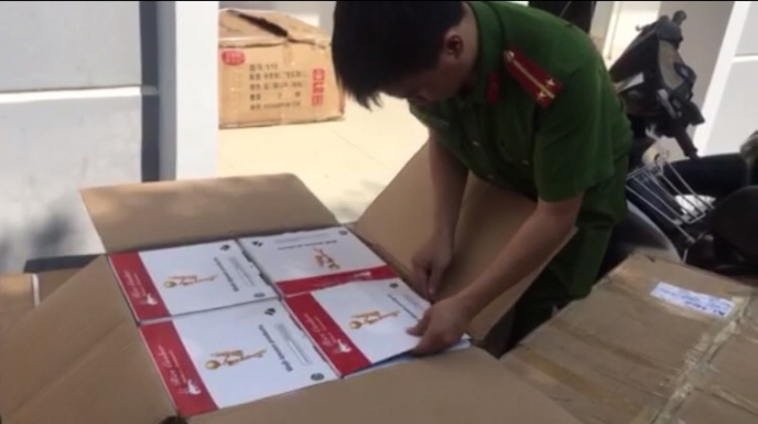 Số hàng hóa do tài xế Lộc vận chuyển không rõ nguồn gốc xuất xứ.