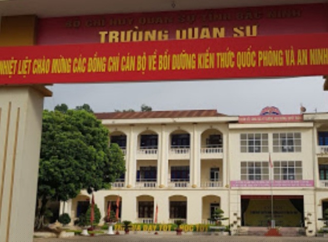 Trường Quân sự tỉnh Bắc Ninh - nơi cách ly 10 công dân đến từ tỉnh Hồ Bắc, Trung Quốc