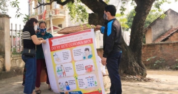 Chùm ảnh chống dịch virus corona tại xã Sơn Lôi, Vĩnh Phúc