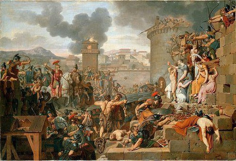  Xác chết thối rữa được người La Mã dùng máy ném vào trong thành đối phương.