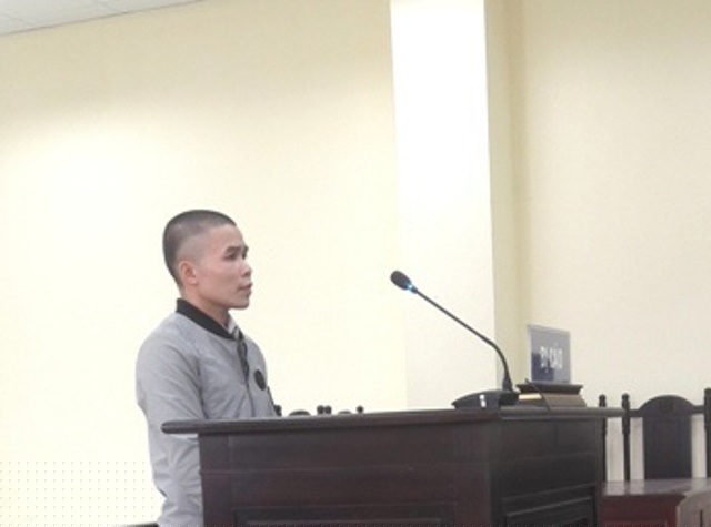 Bị cáo Nguyễn Xuân Duy tại tòa.