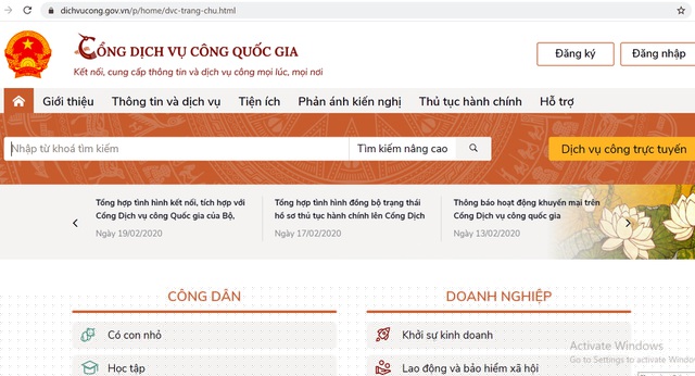 Từ 12/3, năm tỉnh, th&agrave;nh sẽ th&iacute; điểm nộp phạt vi phạm giao th&ocirc;ng qua Cổng dịch vụ c&ocirc;ng quốc gia.
