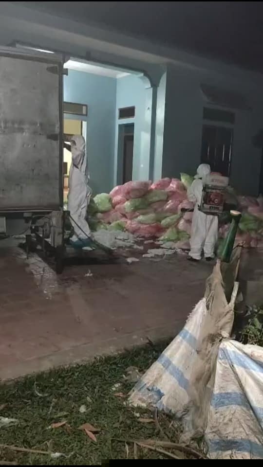 ố rác thải y tế cơ quan chức năng thu gom được. (Ảnh: Công an TP.Hà Nội)