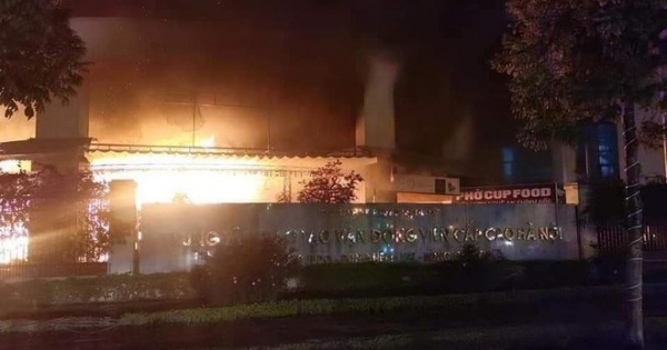 Hoả hoạn bùng phát ở trung tâm đào tạo vận động viên cấp cao Hà Nội đêm 30 Tết