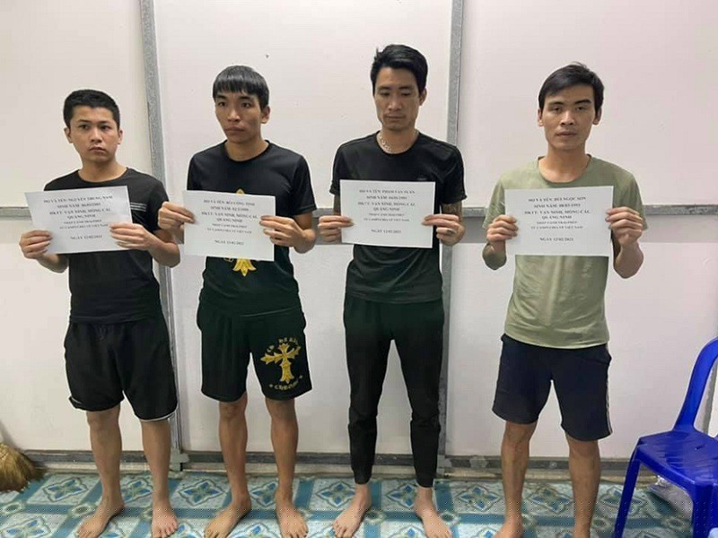  Các đối tượng nhập cảnh trái phép vào Việt Nam tại khu vực cửa khẩu Long Bình.