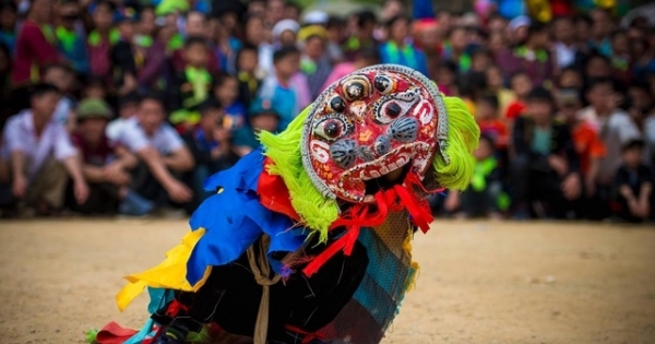 Những chàng trai dân tộc dũng mãnh trong điệu múa sư tử độc lạ ở Lạng Sơn