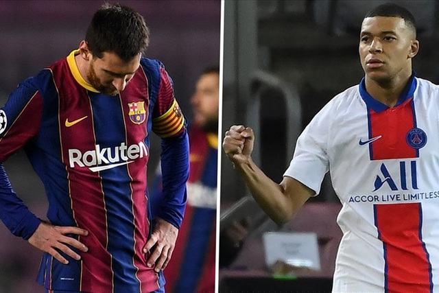 Trong ngày Messi cúi đầu lặng lẽ thì Mbappe đã biến Nou Camp thành sân khấu của riêng mình